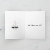 Boston Harbor Dankeschön-Segelboote Karte (Innenseite)