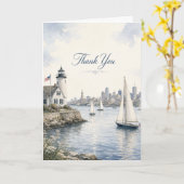 Boston Harbor Dankeschön-Segelboote Karte (Gelbe Blume)