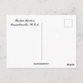 Boston Harbor Massachusetts Postkarte (Rückseite)