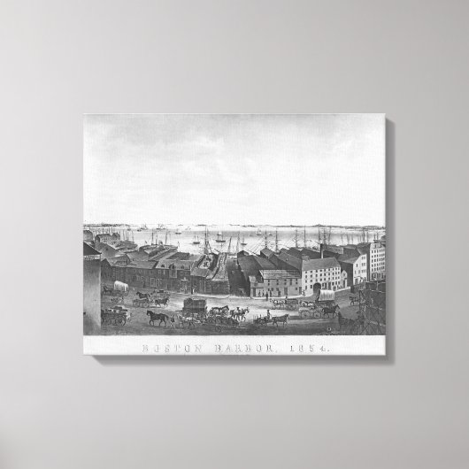 Boston Harbour, 1854 Leinwanddruck (Vorderseite)
