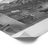 Boston Harbour, 1854 Poster (Ecke)