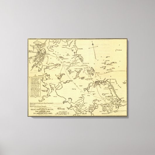 Boston Harbour 2 Leinwanddruck (Vorderseite)