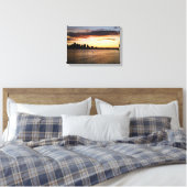 Boston Harbour bei Sunset Leinwanddruck (Insitu (Schlafzimmer))