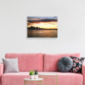 Boston Harbour bei Sunset Leinwanddruck (Insitu (Wohnzimmer))