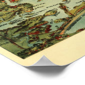 Boston Harbour Birdseye Poster (Ecke)