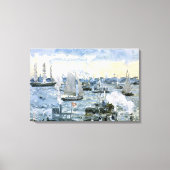 Boston Harbour, Fine Art Malerei, Leinwanddruck (Vorderseite)