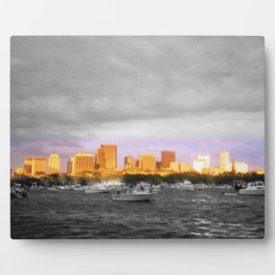 Boston Harbour Fotoplatte