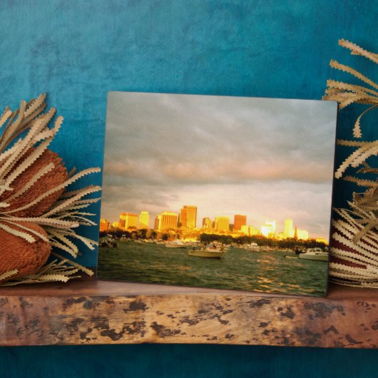 Boston Harbour Fotoplatte (Seite)