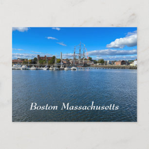 Boston Harbour in Massachusetts Postkarte
