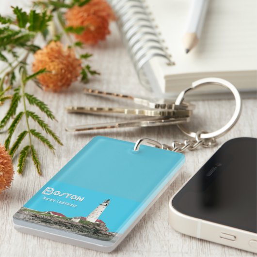 Boston Harbour Lighthouse Schlüsselanhänger (Vorderseite rechts)