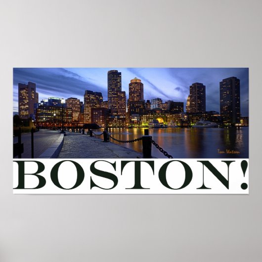 Boston Harbour Poster (Vorne)