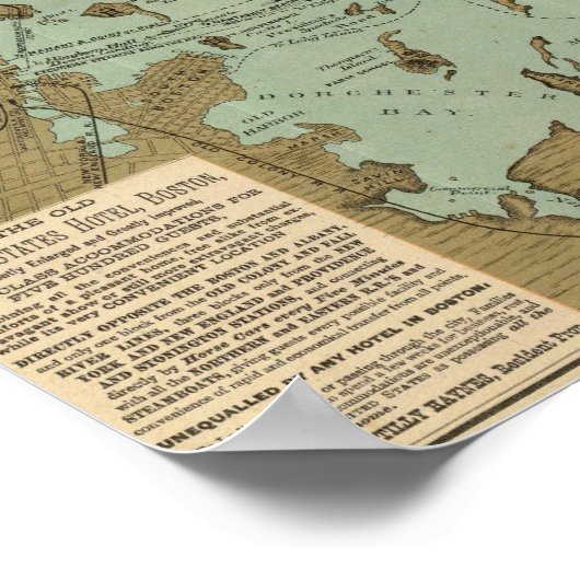 Boston Harbour Poster (Ecke)