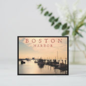 Boston Harbour Postkarte (Stehend Vorderseite)