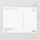 Boston Harbour Postkarte (Rückseite)