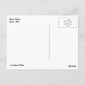 Boston Harbour Postkarte (Rückseite)