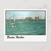 Boston Harbour Postkarte (Vorderseite)