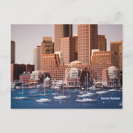 Boston Harbour Postkarte (Vorderseite)