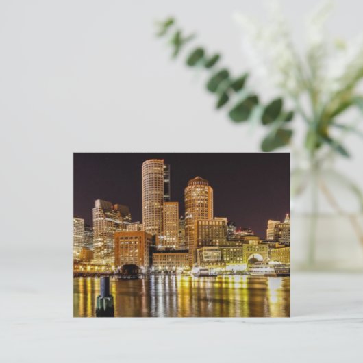 Boston Harbour Postkarte (Stehend Vorderseite)