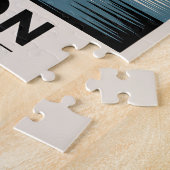 Boston Harbour Retro Tall Ship Vintag Nautical Puzzle (Seite)