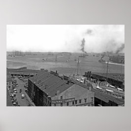 Boston Harbour - Überblick Poster