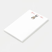 Boston-Herz-Mama Post-it Klebezettel (angewinkelt)