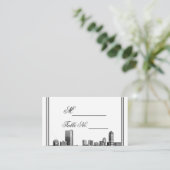 Boston Hochzeit in Urlaubsort Platzkarte (Stehend Vorderseite)