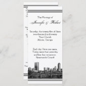 Boston-Hochzeit in Urlaubsort Programm (Vorne/Hinten)