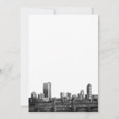 Boston-Hochzeit in Urlaubsorts-Einladung Einladung (Rückseite)