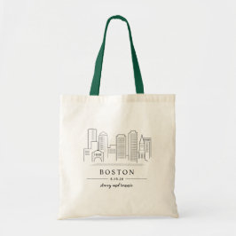 Boston-Hochzeits-Willkommens-Tasche Tragetasche