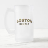 Boston Hockey 16oz Mattiert Glass Tasse (Links)