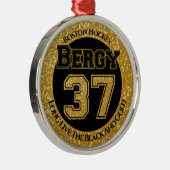 Boston Hockey Bergy 37 Ornament Aus Metall (Rechts)