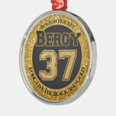 Boston Hockey Bergy 37 Ornament Aus Metall (Links)