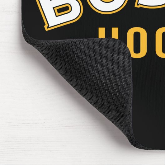 Boston Hockey Black Mouse Pad Mousepad (Ecke)