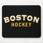 Boston Hockey Black Mouse Pad Mousepad (Vorne)