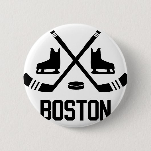 Boston-Hockey Button (Vorderseite)