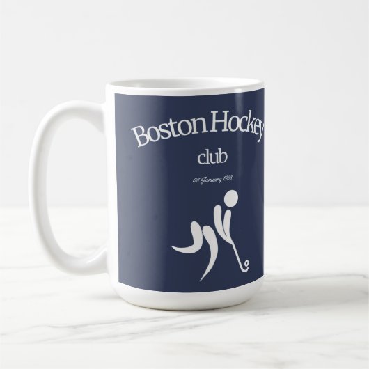 Boston Hockey Club T - Shirt Kaffeetasse (Links)