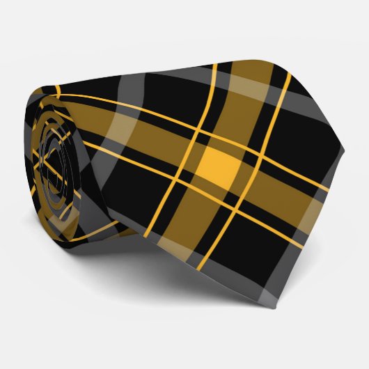 Boston-Hockey-karierte Krawatte (Gerollt)