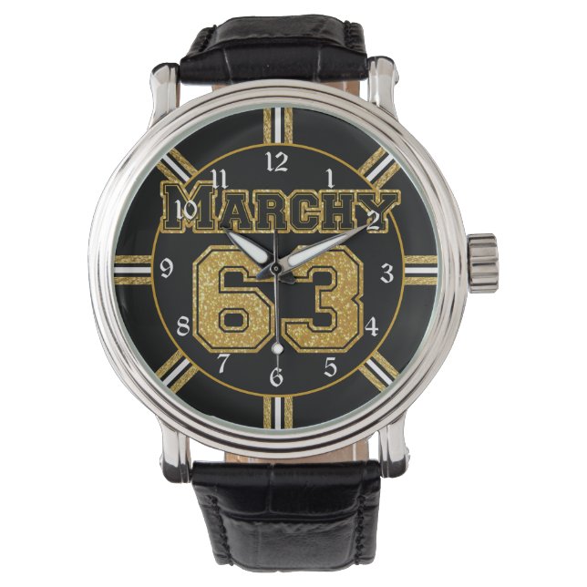 Boston Hockey Marchy 63 Armbanduhr (Vorderseite)