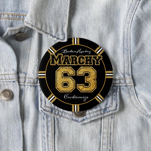 Boston Hockey Marchy 63 Button (Beispiel)