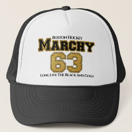 Boston Hockey Marchy 63 Truckerkappe (Vorderseite)