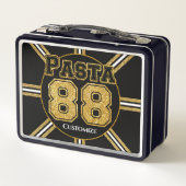 Boston Hockey Pasta 88 Metall Brotdose (Rückseite)