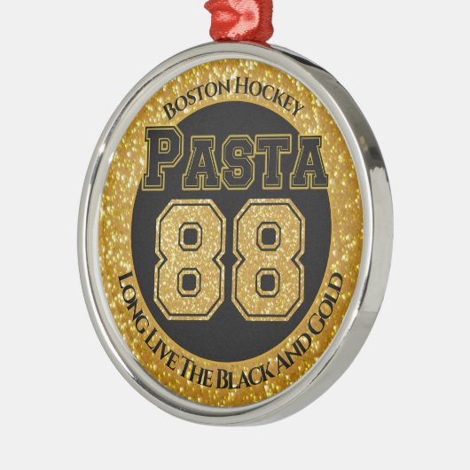 Boston Hockey Pasta 88 Ornament Aus Metall (Links)