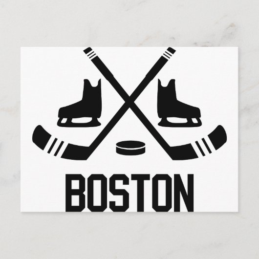 Boston Hockey Postkarte (Vorderseite)