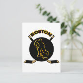 BOSTON HOCKEY POSTKARTE (Stehend Vorderseite)