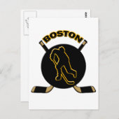 BOSTON HOCKEY POSTKARTE (Vorne/Hinten)