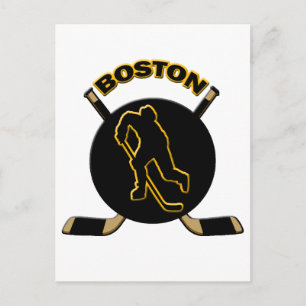 BOSTON HOCKEY POSTKARTE