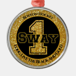 Boston Hockey Schwung 1 Ornament Aus Metall