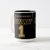 Boston Hockey Sway 1 Zweifarbige Tasse (Vorderseite Links)