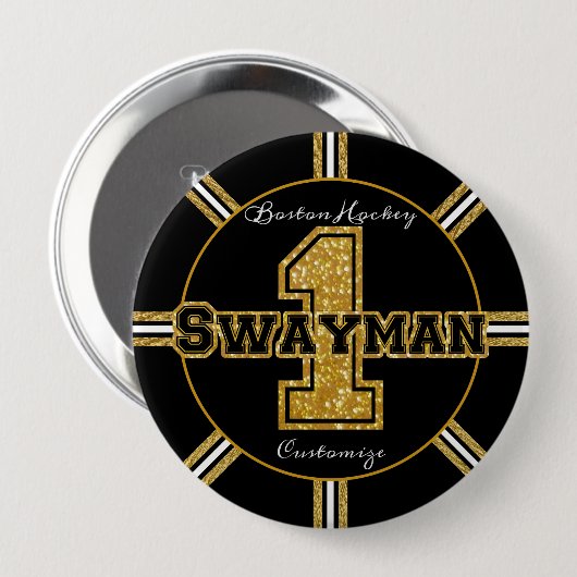 Boston Hockey Swayman 1 Button (Vorne & Hinten)
