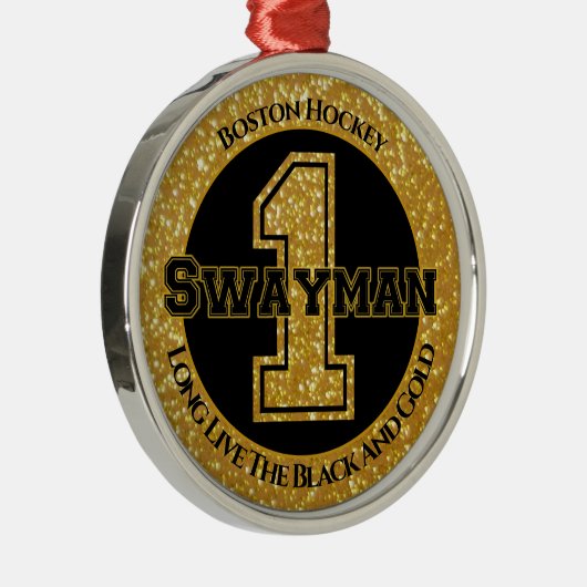 Boston Hockey Swayman 1 Ornament Aus Metall (Rechts)